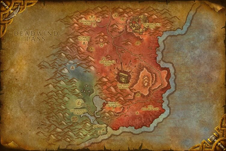 Blasted Lands map