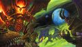 Sargeras and the Burning Legion in Warcraft Saga.