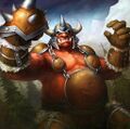 Grug the Bonecrusher, portrayed as the Boulderfist Ogre in Hearthstone.