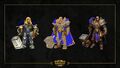 Warcraft III: Reforged concept art and old and new model.