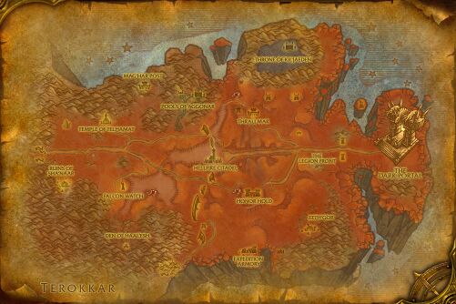 Hellfire Peninsula map