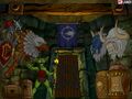 Goblin sapper in the Warcraft Adventures game menu.