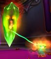 A magister tapping into a fel crystal in the Hall of Respite.