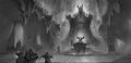 Concept art of Kael'thas being tortured in Castle Nathria.