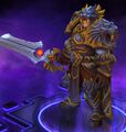 Lionheart Varian in Heroes of the Storm, with a helmet based on Llane's.[4]