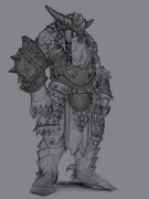 Artwork of a vrykul from the WoW — WotLK site.