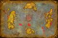 Rough illustration of closed zones and eventual future zones and instances (prior to Warlords of Draenor).