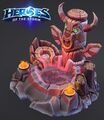 Tauren totem on a Healing Fountain model used in the Alterac Pass battleground.