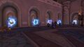 Portals to other capitals (from left): Stormwind, Ironforge, Darnassus, Exodar and Vale of Eternal Blossoms