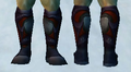 Sandals of Crimson Fury, Snow Background, human male
