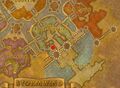 The Stormwind Visitor Center's location in Stormwind.