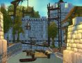 The harbor gatehouse being built (patch 2.4.3).