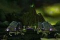 The Altar of Damnation in the shadow of the Hand of Gul'dan.