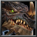 Black dragon icon from Warcraft III: Reforged.