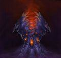 Battle for Azeroth concept art of N'Zoth.