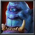 One headed Ogre Magi portrait from Warcraft III: Reforged.
