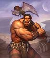 The Forgotten Warrior, the leader of Gul'dan's village, as depicted in Book of Heroes.