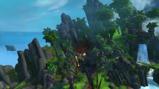 A gnomish plane crashed in Seething Shore.