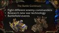 More commanders, technology and events.