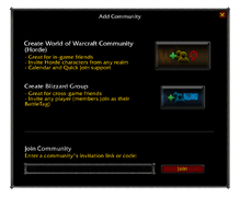 New Community window