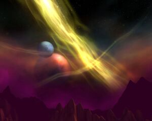 The skies over Hellfire Peninsula in Outland