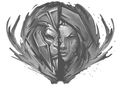 An Anduin/Sylvanas symbol in Before the Storm.