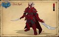 Style guide concept art of a Blood Knight.