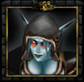 Dark Ranger portrait in Warcraft III: The Frozen Throne.