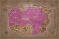 Map of Azeroth at the height of the night elf empire.