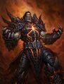 Deathwing's humanoid form by Raneman.