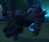 Saurfang claiming Dranosh's corrupted body after the latter's death.
