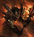 Artwork of Deathwing in his humanoid form.