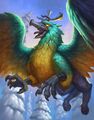 A hippogryph in Hearthstone.