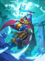 Tyr and the Silver Hand in Hearthstone.