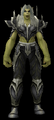 Female orc wearing the Black Dragon Mail set