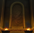 A mural of Tyr's hand in Uldaman.