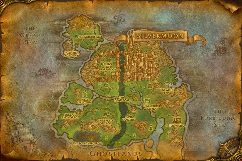 Eversong Woods map