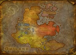 An early map of Outland.[33]