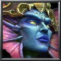 Naga Sea Witch unit icon in Warcraft III: Reforged.