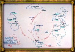 Very early concept map as seen in the World of Warcraft "Behind the Scenes" DVD.
