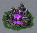 A fountain of mana in Warcraft III: Reforged.