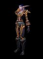 Night elf female wearing The Highlander's Purpose and complementing Stormshroud Armor
