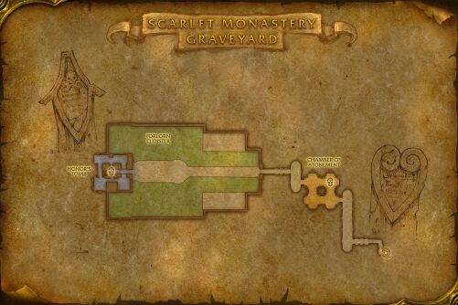 Scarlet Monastery Graveyard map