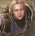 Anduin calling on the Light for the Alliance army.