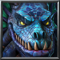 Naga Myrmidon unit icon in Warcraft III: Reforged.