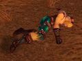 Olgra's beaten corpse.