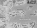 A map of the world of Draenor around the Dark Portal.