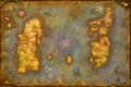 WoW map during TBC, only three unimplemented islands remain (though unmoved)