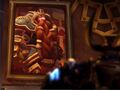 Muradin looks at a portrait of Magni in his Heroes of the Storm trailer.
