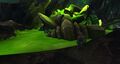 Anduin watches over the remains of the fel reaver his father destroyed.